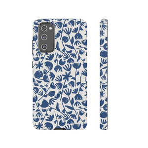 Dark Blue Floral Phone Case