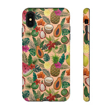 Load image into Gallery viewer, Tropical Fruit and Flowers Phone Case