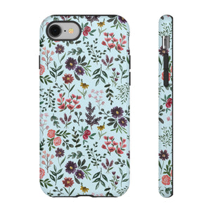 Bright Watercolor Flower - Blue Phone Case