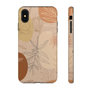 Orange Abstract Desert Phone Case