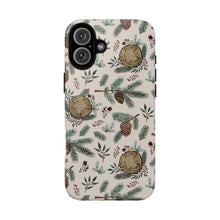 Load image into Gallery viewer, Winter Branches, Berries and Pine Cones Phone Case