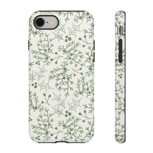 Green Christmas Branch Phone Case