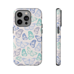 Purple and Green Butterfly Phone Case