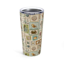 Load image into Gallery viewer, Seaside Stamps Travel Mug