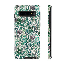 Load image into Gallery viewer, Purple Flowers and Eucalyptus Leaves Phone Case