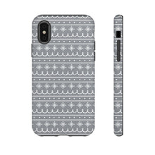 Load image into Gallery viewer, Gray Snowflake Pattern Phone Case