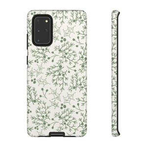 Green Christmas Branch Phone Case