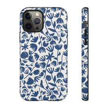 Load image into Gallery viewer, Dark Blue Floral Phone Case
