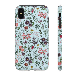 Bright Watercolor Flower - Blue Phone Case