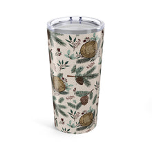 Load image into Gallery viewer, Winter Branches, Berries and Pine Cones Travel Mug