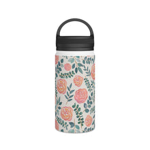 Load image into Gallery viewer, Watercolor Floral Handle Lid Water Bottle