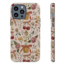 Load image into Gallery viewer, Bows, Flowers and Cherries Phone Case