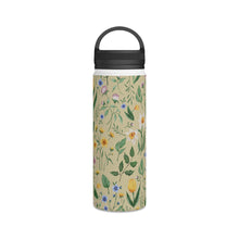 Load image into Gallery viewer, Whimsical Spring Blooms Handle Lid Water Bottle