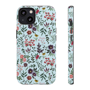Bright Watercolor Flower - Blue Phone Case