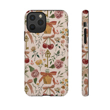 Load image into Gallery viewer, Bows, Flowers and Cherries Phone Case