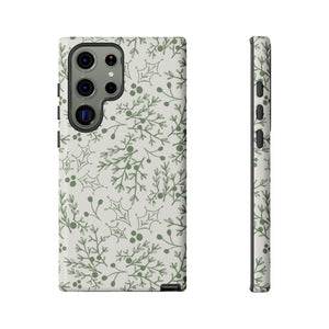 Green Christmas Branch Phone Case