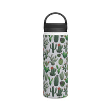 Load image into Gallery viewer, Cactus Watercolor Handle Lid Water Bottle