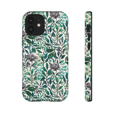 Load image into Gallery viewer, Purple Flowers and Eucalyptus Leaves Phone Case