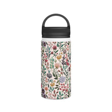 Load image into Gallery viewer, Spring Garden Flowers Handle Lid Water Bottle