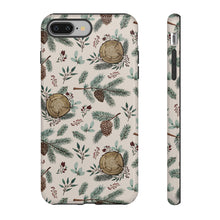 Load image into Gallery viewer, Winter Branches, Berries and Pine Cones Phone Case