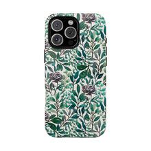 Load image into Gallery viewer, Purple Flowers and Eucalyptus Leaves Phone Case