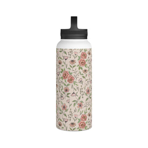 Spring Floral Handle Lid Water Bottle