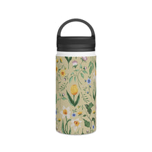 Load image into Gallery viewer, Whimsical Spring Blooms Handle Lid Water Bottle