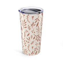 Load image into Gallery viewer, Pink Falling Leaves Travel Mug