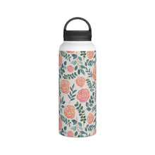 Load image into Gallery viewer, Watercolor Floral Handle Lid Water Bottle