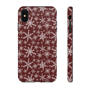 Red Snowflakes Phone Case
