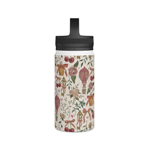 Cottage Core Handle Lid Water Bottle
