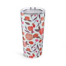 Load image into Gallery viewer, Red Floral Travel Mug