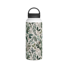 Load image into Gallery viewer, Winter Floral Handle Lid Water Bottle