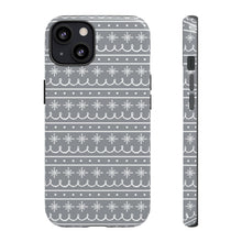 Load image into Gallery viewer, Gray Snowflake Pattern Phone Case