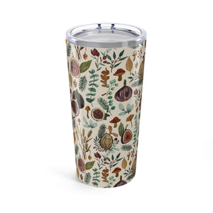 Figs, Mushrooms and Leaves Travel Mug