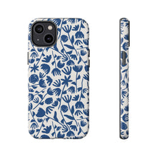 Load image into Gallery viewer, Dark Blue Floral Phone Case