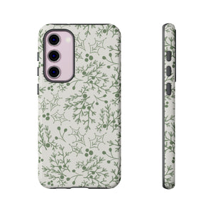 Green Christmas Branch Phone Case