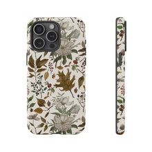 Load image into Gallery viewer, Watercolor Fall Leaves and Flowers Phone Case