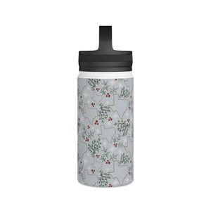 Texas Christmas Handle Lid Water Bottle