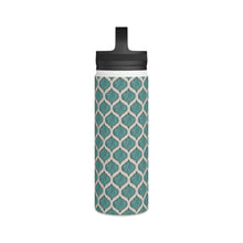 Load image into Gallery viewer, Turquoise Tile Handle Lid Water Bottle