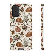 Load image into Gallery viewer, Fall Pumpkins, Flowers and Leaves Phone Case