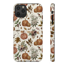 Load image into Gallery viewer, Fall Pumpkins, Flowers and Leaves Phone Case