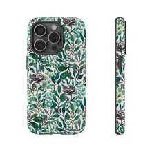 Load image into Gallery viewer, Purple Flowers and Eucalyptus Leaves Phone Case