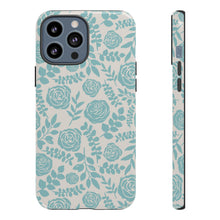 Load image into Gallery viewer, Baby Blue Floral Phone Case