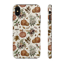 Load image into Gallery viewer, Fall Pumpkins, Flowers and Leaves Phone Case