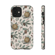Load image into Gallery viewer, Winter Branches, Berries and Pine Cones Phone Case