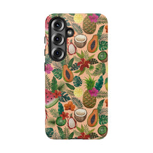 Load image into Gallery viewer, Tropical Fruit and Flowers Phone Case