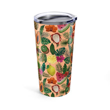 Load image into Gallery viewer, Tropical Fruit and Flowers Travel Mug