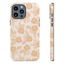 Load image into Gallery viewer, Light Orange Floral Phone Case