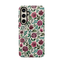 Load image into Gallery viewer, Magenta Floral Eucalyptus Phone Case